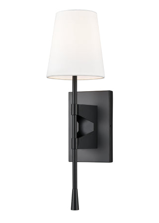 1-Light Wall Sconce Matte Black