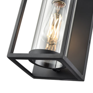 Caleb 1-Light Outdoor Wall Sconce Textured Black