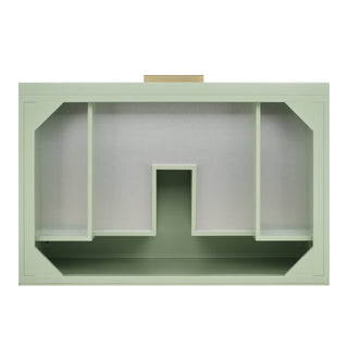 36 Inch Emmeline Freestanding Vanity in Pistachio / White Zeus Top