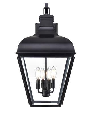 Edenton 24.5" High 4-Light Outdoor Wall Sconce - Matte Black