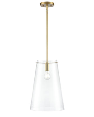 Maccan 11.75" Wide 1-Light Pendant - Vintage Brass