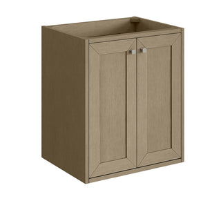 23.63 Inch Chianti Floating Vanity in Walnut Whisper / White Glossy Top