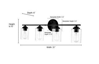 4-Light Vanity Satin Nickel