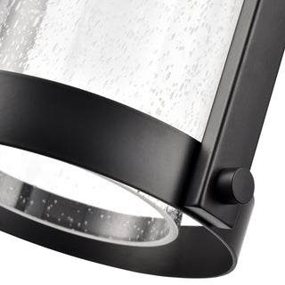 Luxio 8.25" Wide 1-Light Outdoor Hanging Lantern - Powder Coated Black