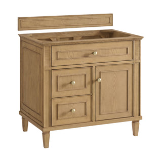 36 Inch Lorelai Freestanding Vanity in Light Natural Oak / Arctic Fall Top