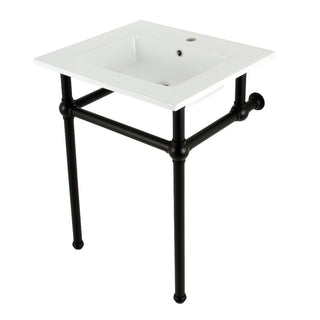 Templeton 25.19 Inch Console Sink in White