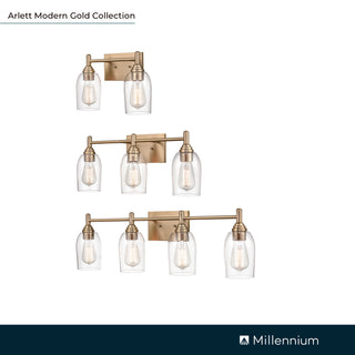 Arlett 4-Light Vanity Modern Gold