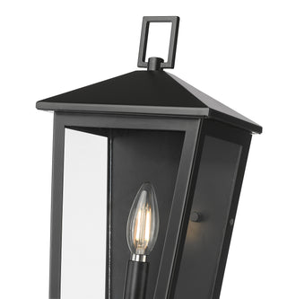 Munger 14" High 1-Light Outdoor Wall Sconce - Powder Coated Black