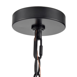 Edenton 11" Wide 3-Light Outdoor Hanging Pendant - Matte Black