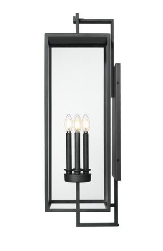 Lamont 34" High 4-Light Outdoor Wall Sconce - Textured Black