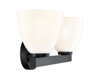 Apria 15.75" Wide 2-Light Vanity - Matte Black