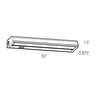 30 Inch Hardwired LED Under Cabinet Linear Light