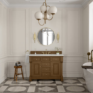 48 Inch Brookfield Freestanding Vanity in Honey Oak / Lime Delight Top