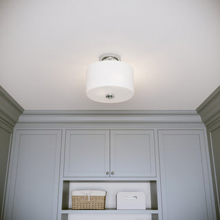 Verlana 22" 2-Light Semi-Flush Mount - Chrome