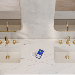 72 Inch Marcello Floating Vanity in Chestnut / Ethereal Noctis Top