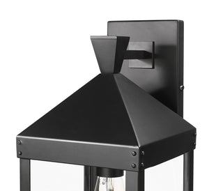 Yates 21.75" High 1-Light Outdoor Wall Sconce - Painted Black