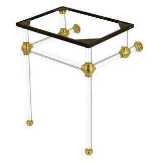 Templeton 24 Inch Console Sink in Brushed Brass
