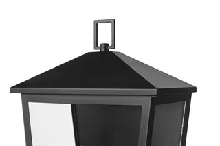 Munger 19.75" High 2-Light Outdoor Wall Sconce - Powder Coated Black