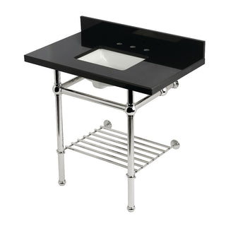 Templeton 36 Inch Console Sink in Polished Nickel