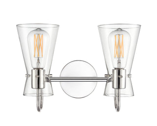 Camellia 13.5" Wide 2-Light Vanity - Polished Nickel