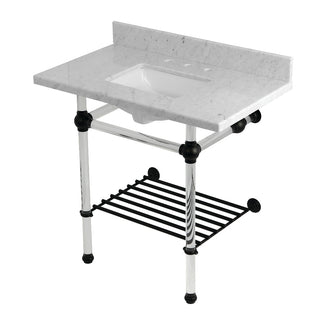 Templeton 36 Inch Console Sink in Carrara Marble