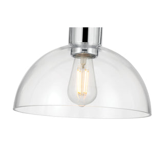 Knightsdale 10" Wide 1-Light Semi-Flush Mount