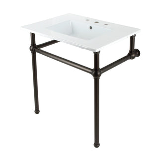 Templeton 31.13 Inch Console Sink in White