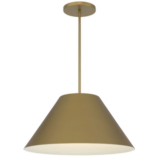 Jaz 22 Inch Outdoor Pendant in Painted Brass Finish