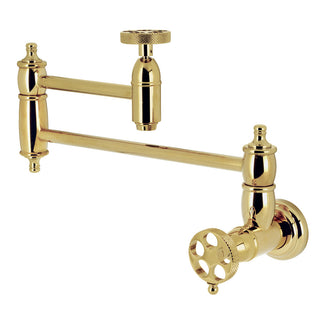 Webb Pot Filler Faucet in Polished Brass