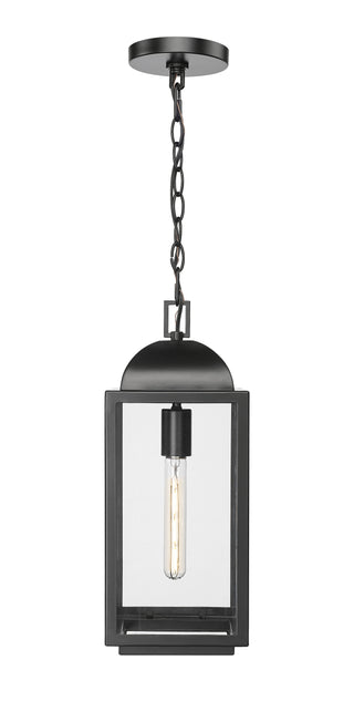 Beaufort 7" Wide 1-Light Outdoor Hanging Lantern - Powder Coated Black