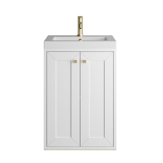 19.75 Inch Chianti Freestanding Vanity in Glossy White / White Glossy Top