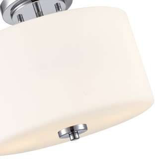 Verlana 22" 2-Light Semi-Flush Mount - Chrome