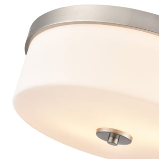 Laphia 13.25" Wide 2-Light Flushmount - Brushed Nickel