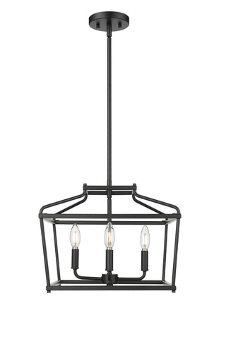 Nellita 16" Wide 4-Light Pendant - Matte Black