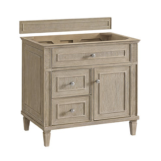 36 Inch Lorelai Freestanding Vanity in Whitewashed Oak / Lime Delight Top