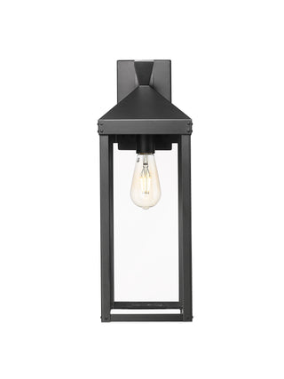 Yates 21.75" High 1-Light Outdoor Wall Sconce - Painted Black