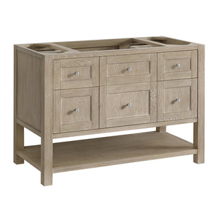 48 Inch Breckenridge Freestanding Vanity in Whitewashed Oak / Carrara White Top