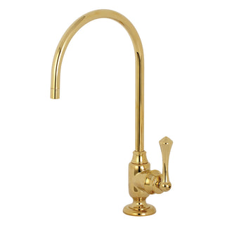 Vintage Water Filtration Faucet in Polished Brass