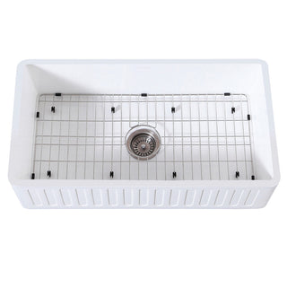 Arcticstone 36 Inch Farmhouse Kitchen Sink in White