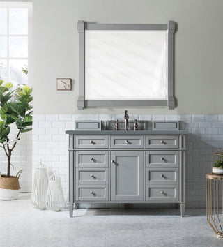 48 Inch Brittany Freestanding Vanity in Urban Gray / Cala Blue Top