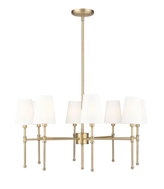 Adorra 30" Wide 8-Light Chandelier - Vintage Brass