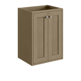 19.75 Inch Chianti Floating Vanity in Walnut Whisper / White Glossy Top