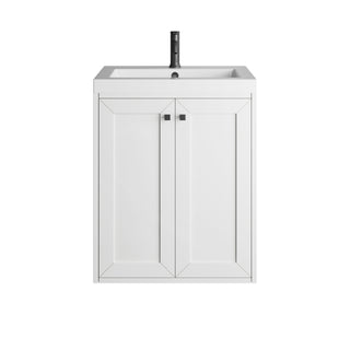 23.63 Inch Chianti Freestanding Vanity in Glossy White / White Glossy Top