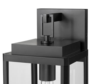Alpharetta 15.5" High 1-Light Outdoor Wall Lantern - Powder Coated Black