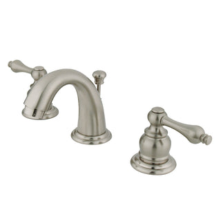 English Country Widespread Bathroom Faucet in Brushed Nickel