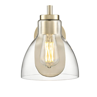 Knightsdale 9.25" High 1-Light Wall Sconce - Modern Gold