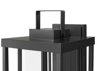 McDonough 22.25" High 2-Light Outdoor Wall Lantern - Powder Coated Black