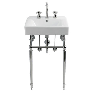 Edwardian 20 Inch Console Sink in White