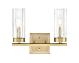 Iversen 12.5" Wide 2-Light Vanity - Vintage Brass