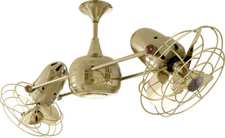 Duplo-Dinamico Ceiling Fan in Polished Brass